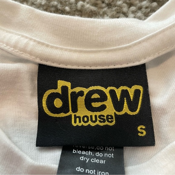Drew House Bunny t shirt graphic white  streetwear casual cute justin beiber - Picture 4 of 4
